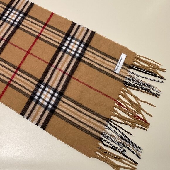 Perry Ellis Portfolio Men's "Burberry Plaid" Scarf - Picture 3 of 5